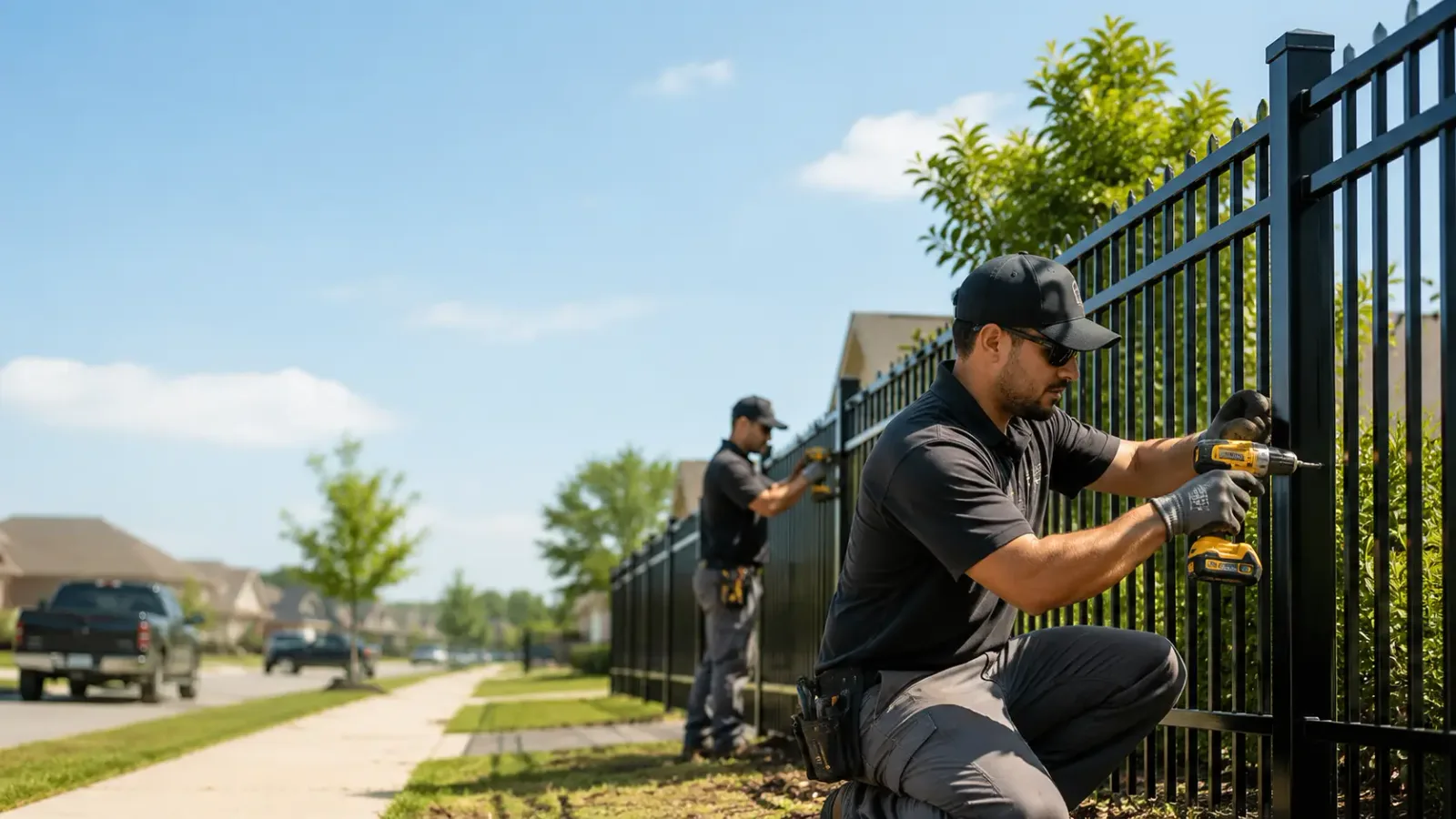 Metal Fence Installation in Fluvanna, TX